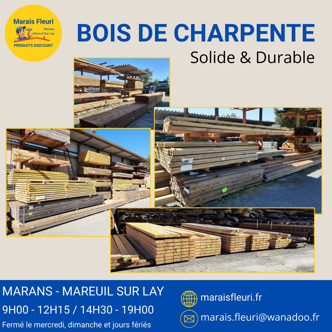 bois charpente destockage